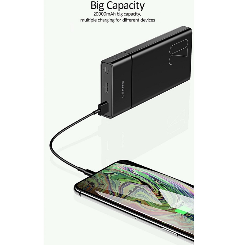 Power Bank With Dual USB Ports 20000mAh, PB14